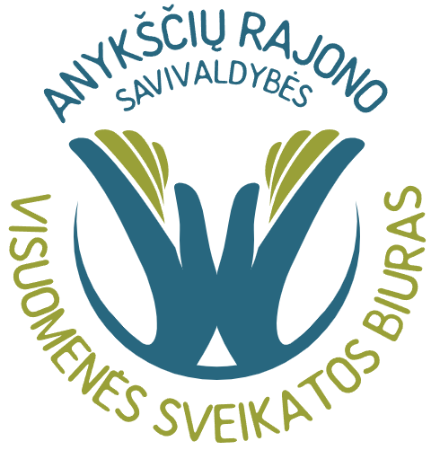 Anykščių rajono savivaldybės visuomenės sveikatos biuras logotipas