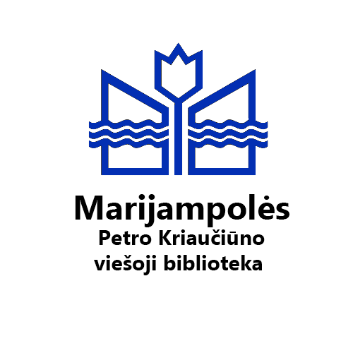 Marijampolės Petro Kriaučiūno viešoji biblioteka logotipas