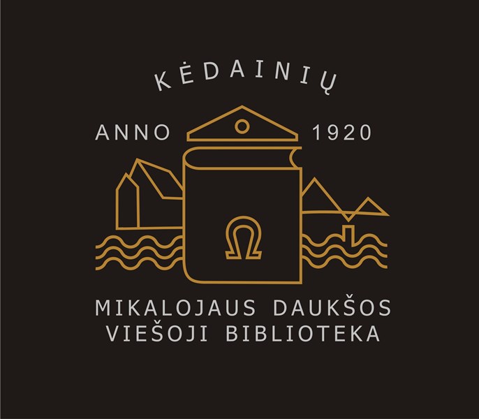 Kėdainių rajono savivaldybės Mikalojaus Daukšos viešoji biblioteka logotipas