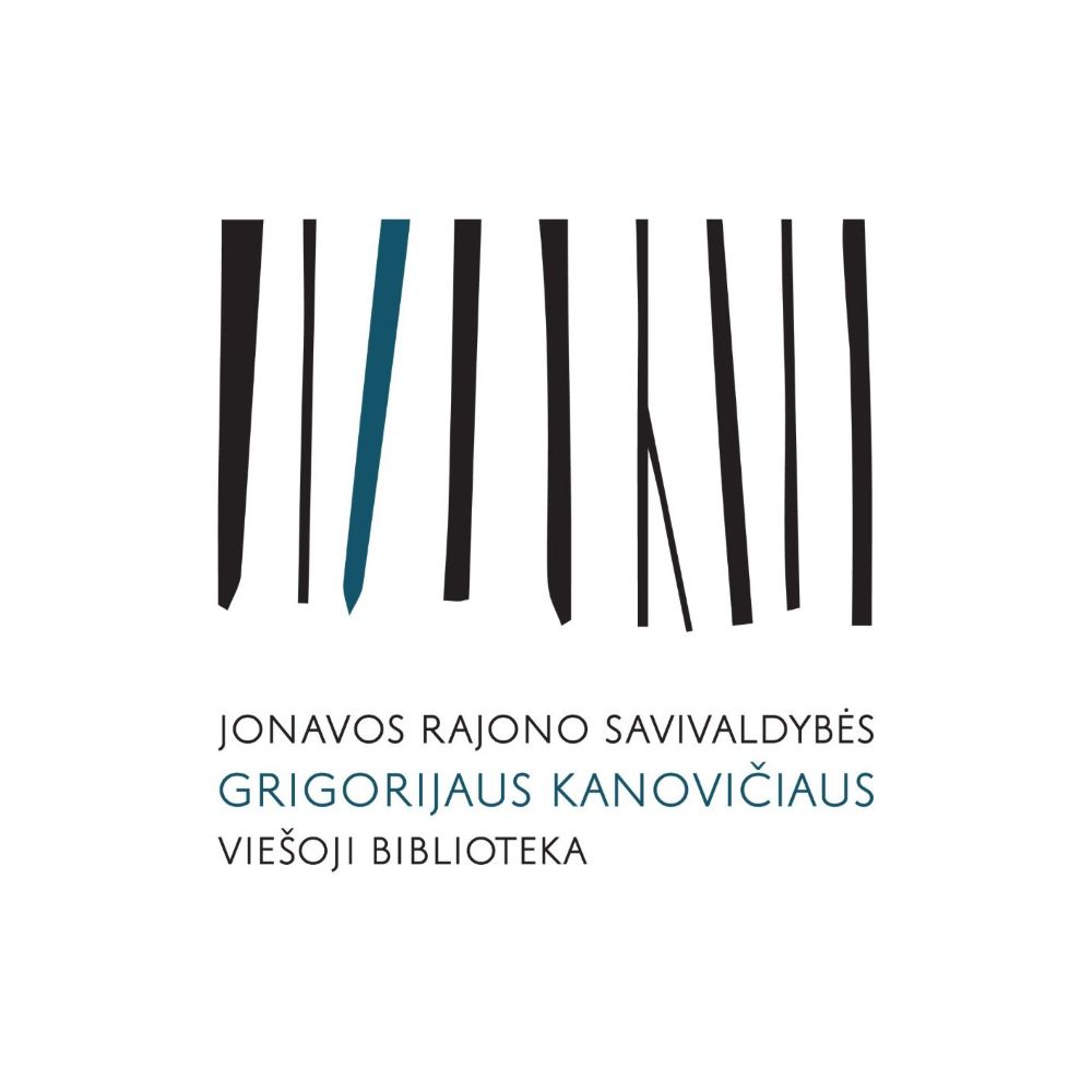 Jonavos rajono savivaldybės Grigorijaus Kanovičiaus viešoji biblioteka logotipas